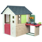 Maisonnette smoby life nature avec atelier et 39 accessoires - d�s 2 ans