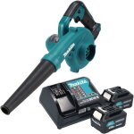 Makita ? souffleur � batterie 12v avec 2 batteries 4, 0ah ? moteur compact ? vitesse d'air 75 m / s ? ...