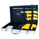 Malette 6 couteaux et 1 fusil authentique - pradel Malette 6 couteaux et 1 fusil authentique - pradel