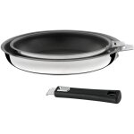 Malice - srie de 2 poles 20 / 24cm revtement cramique avec poigne noire