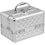 Mallette de maquillage valise de maquillage coffret de maquillage en abs, 3 niveaux avec miroir, 23 x ...
