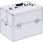 Mallette maquillage verrouillable valise maquillage 3 niveaux 36, 5 x 24 x 29 cm 2 cl�s alliage alu abs ...
