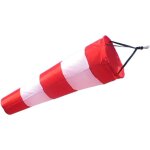 Manche � air, 150 cm de long, girouette imperm�able, rouge et blanche, sac de direction du vent, mesure ...