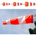 Manche � air rouge + blanc pour a�roport, sac de mesure en polyester rip - stop pour jardin ext�rieur, ...