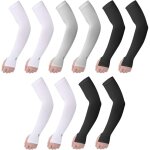 Manchettes, manches de protection pour bras de sport, housse de protection uv douce et respirante couvercles ...
