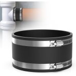 Manchon caoutchouc tuyau 125mm raccord flexible en caoutchouc avec colliers de serrage inox pour tuyau ...