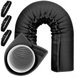 Manchon isolant pour tuyau de climatiseur, avec trois sangles �lastiques r�glables pour la plupart des ...