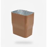 Manchon de raccordement pour descente rectangulaire 60x80 mm en aluminium cuivre - aluhome