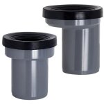 Manchon de raccordement wc pvc rigide 110 mm droit avec joint caoutchouc et tanchit maximale - sleeve ...