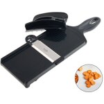 Mandoline bidirectionnelle 14 x 42 cm avec lame en acier inoxydable - coupe fine (1 mm) et �paisse (3 ...