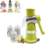 Mandoline manuelle multifonction de slicer de l�gumes 3in1 avec 3 lames minstrop