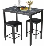 Relax4life mange - debout industriel avec 2 tabourets hauts, table haute cuisine, table bar cuisine compacte ... Relax4life mange - debout industriel avec 2 tabourets hauts, table haute cuisine, table bar cuisine compacte ...