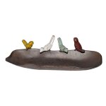 Mangeoire arc en ciel gourmand 25x11x6cm