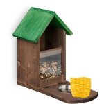 Mangeoire automatique pour ecureuils bruns en bois
