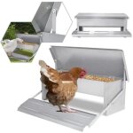 Mangeoire automatique pour poules - - 5 kg - acier galvanis� - anti - rats - imperm�able