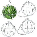 Mangeoire � balles de foin pour petits animaux en acier inoxydable 4 pi�ces, conception durable et r�sistante ...