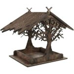 Mangeoire en bois pour oiseaux sauvages ext�rieur suspendue jardin nichoir cabane