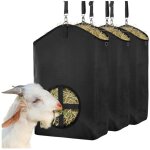 Mangeoire  foin suspendue, haute qualit tissu oxford 600d impermable  l'eau sac de paille sec noir ...