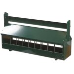 Mangeoire galva avec rouleau thermolaqu� vert