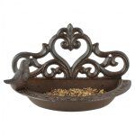 Mangeoire murale pour oiseaux - l 24, 2 x l 12, 9 x h 14, 7 cm - marron - livraison gratuite Mangeoire murale pour oiseaux - l 24, 2 x l 12, 9 x h 14, 7 cm - marron - livraison gratuite
