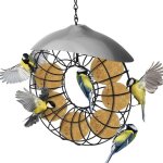 Mangeoire  oiseaux distributeur de nourriture pour oiseaux sauvages en mtal pour suspendre des oiseaux, ...