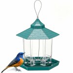 Mangeoire  oiseaux, mangeoire pour oiseaux sauvages mangeoire  oiseaux suspendue grande capacit hexagonale ...