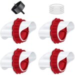 Mangeoire poules - 4 pices mangeoire poule automatique, diy mangeoire  volaille gravit kit pour seaux ...