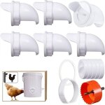 Mangeoire poules 6 ports, mangeoire poules automatique, mangeoire poules anti nuisible, diy mangeoire ...