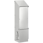 Mangeoire pour poules argent 13 x 12 x 51 cm acier galvanis� vidaxl