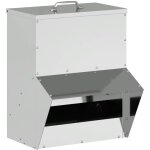 Mangeoire pour poules argent 20 x 25 x 35 cm acier galvanis� vidaxl