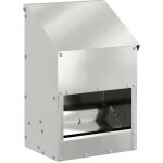 Mangeoire pour poules argent 21 x 16 x 33 cm acier galvanis� cfw728817