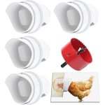 Mangeoire poules automatique 4 ports - anti - gaspillage avec syst�me de fermeture anti - nuisibles