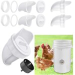 Mangeoire poules plastique mangeoire poules automatique, 4 ports diy mangeoire � poulet kit [anti - gaspillage ...