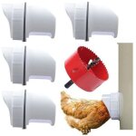 Mangeoire poules plastique mangeoire poules automatique, 4 ports diy mangeoire  poulet kit [anti - gaspillage ...