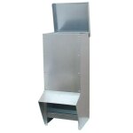 Mangeoire � tr�mie galvanis�e 15 kg 22 x 22 x 57 cm