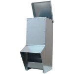 Mangeoire � tr�mie galvanis�e 7 kg 17 x 18 x 39 cm