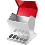 Mangeoire pour volaille galvanise 25 lb, mangeoire pour poulets sans gaspillage avec couvercle, abreuvoir ...