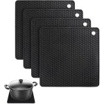 Maniques en silicone (lot de 4) - polyvalentes - r�sistantes � la chaleur jusqu'� 240 �c - maniques en ...