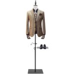 Mannequin torse masculin avec support, bras en bois massif, mannequin r�glable en hauteur de 70 � 130 ...