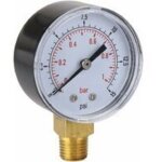 Manom�tre d'aspiration 2 pouces, manom�tre � vide pour compresseur d'air, eau, huile, gaz, 1 / 4 npt, ...