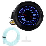Manom�tre / boost gauge num�rique 52mm (2 ) 35 psi 12v - affichage led (bleu / rouge), pour modification ...