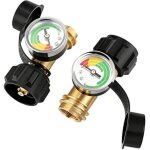 Manom�tre pour bouteilles de propane avec indicateur de pression et de niveau pour bouteilles de 5 � ...