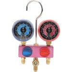 Manom�tre de diagnostic, mini outil de climatisation � bouton m�tallique g1 / 4, pour r�frig�rant r22 ...