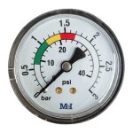 Manomtre pour filtre piscine fixation arrire raccord arrir filetage 1 / 8 pouce jardiboutique