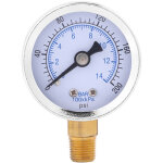 Manom�tre hydraulique 0 - 200 psi / 0 - 14 bar, cadran 40 mm, filetage 1 / 8  npt