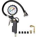 Manometre pression pneu, numrique manomtre pneu, pistolet de gonflage manomtre avec 4 bouchons de ...