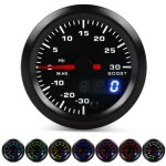 Manom�tre de pression turbo universel � led 7 couleurs, 52 mm, affichage num�rique, aiguille, 2 pouces ...