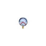 Manom�tre de temp�rature thermomanom�tre 0 - 10 bar 0 - 120�c raccord de bas g1 / 2' (80 mm) stol