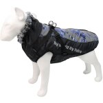 Manteau chaud chien coton, r�fl�chissant, coupe - vent, col laine