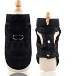Manteaux d'hiver pour chiens imperm�able chaud avec trou de harnais, chiot veste gilet habits costume ...